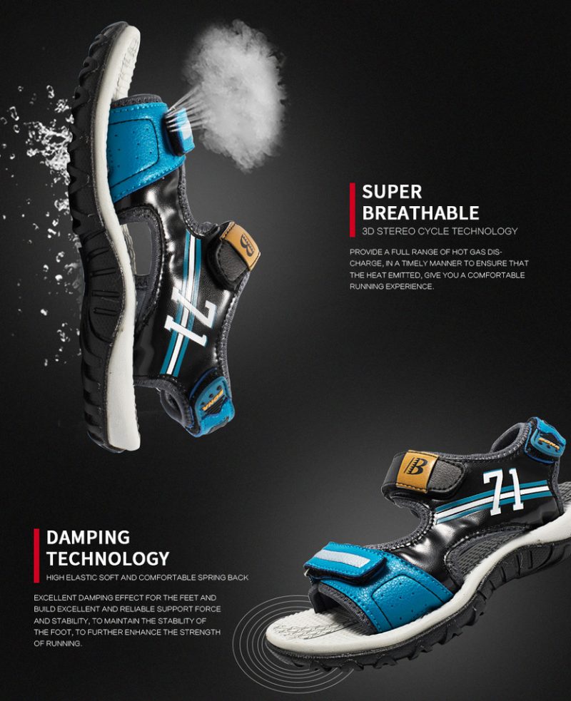 Malling Mode Sandal Til Drenge - Orange