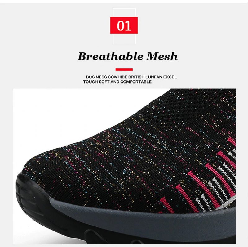 Mandy Åndbar Sneaker Gå-slip-on Sko Til Kvinder - Sort