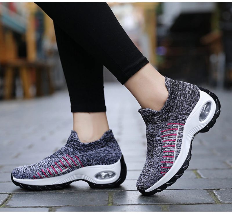 Mandy Åndbar Sneaker Gå-slip-on Sko Til Kvinder - Sort