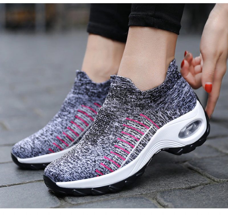 Mandy Åndbar Sneaker Gå-slip-on Sko Til Kvinder - Sort