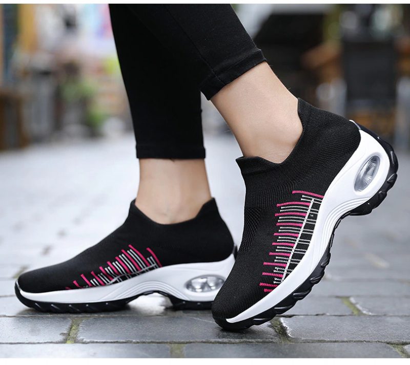 Mandy Åndbar Sneaker Gå-slip-on Sko Til Kvinder - Sort