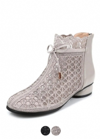 Manuela Dame Rhinestones Forårsankelstøvler