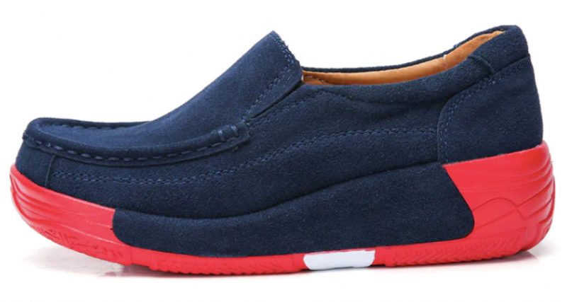Marbella Kvindeplatform Slip On - Blå