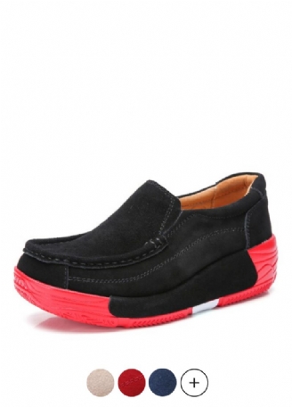 Marbella Slip On Sorte Sko Til Kvinder Platform