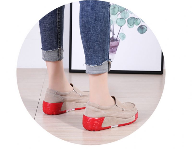 Marbella Slip On Sorte Sko Til Kvinder Platform - Sort