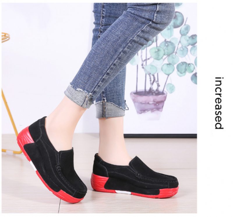 Marbella Slip On Sorte Sko Til Kvinder Platform - Sort