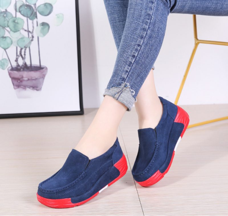 Marbella Slip On Sorte Sko Til Kvinder Platform - Sort