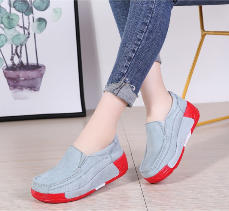 Marbella Slip On Sorte Sko Til Kvinder Platform - Sort