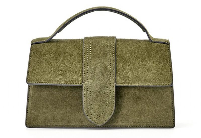 Marcano Elegant Håndtaske I Vintage Ruskind Til Kvinder - Grøn