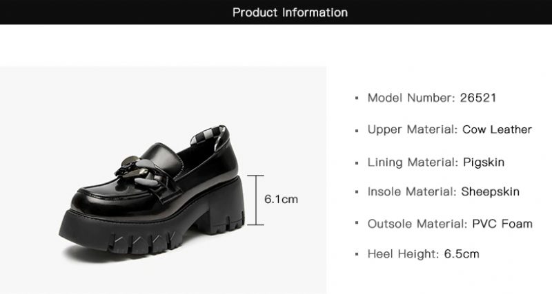 March Dame Platform Chain Loafer Sko - Abrikos