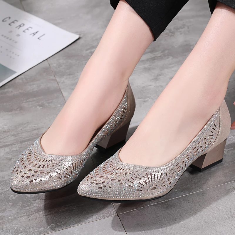 Maren Dame Dress Pumps - Guld