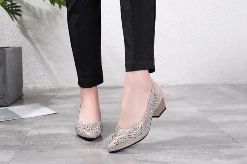 Maren Dame Dress Pumps - Guld