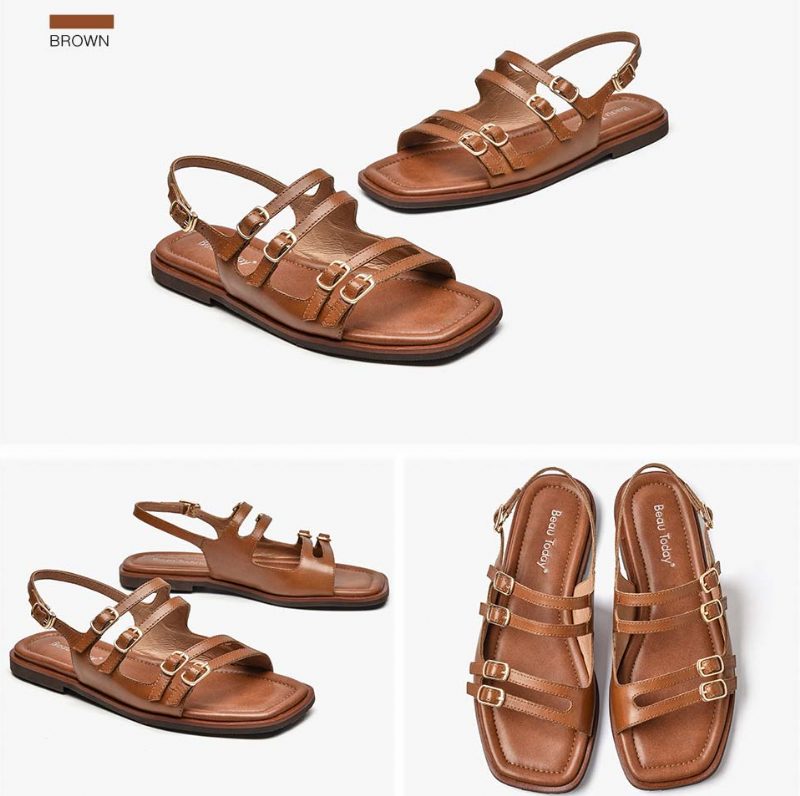 Margarita Flad Sandal Til Kvinder - Brun