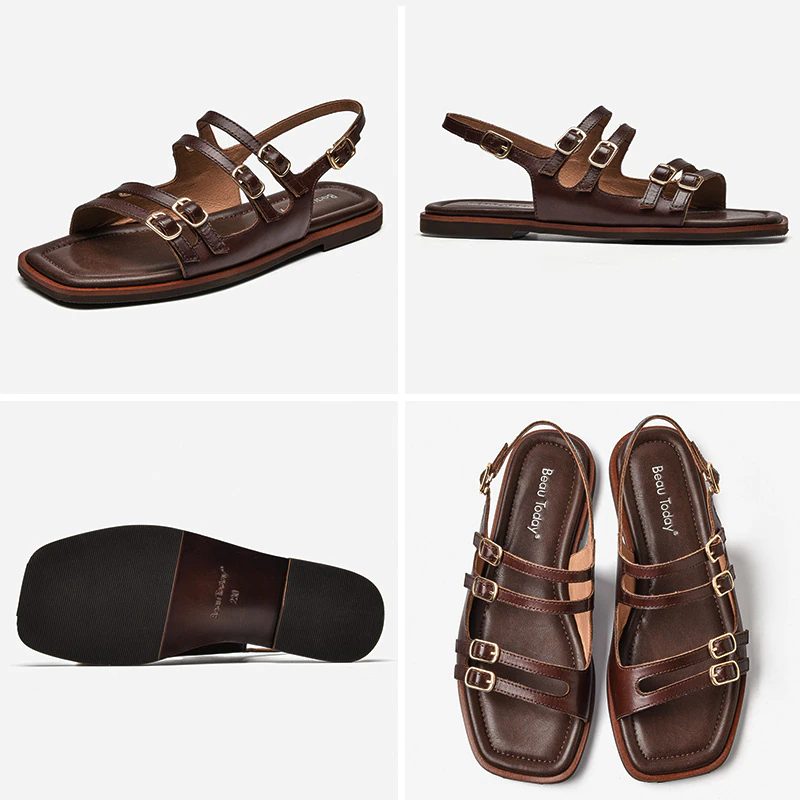 Margarita Flad Sandal Til Kvinder - Brun