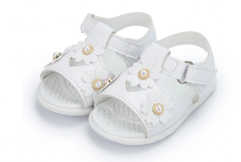 Marge Babypigers Afslappede Sandal - Hvid