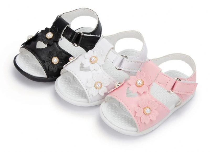 Marge Babypigers Afslappede Sandal - Hvid