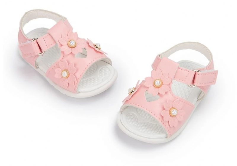 Marge Babypigers Afslappede Sandal - Hvid
