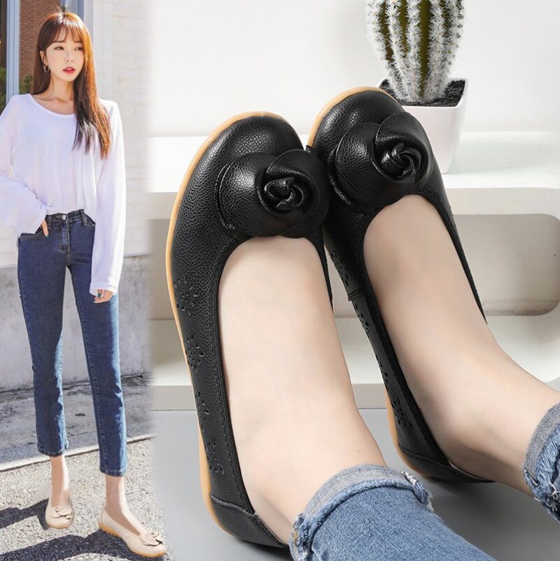 Marian Loafer Sorte Sko Til Kvinder - Beige