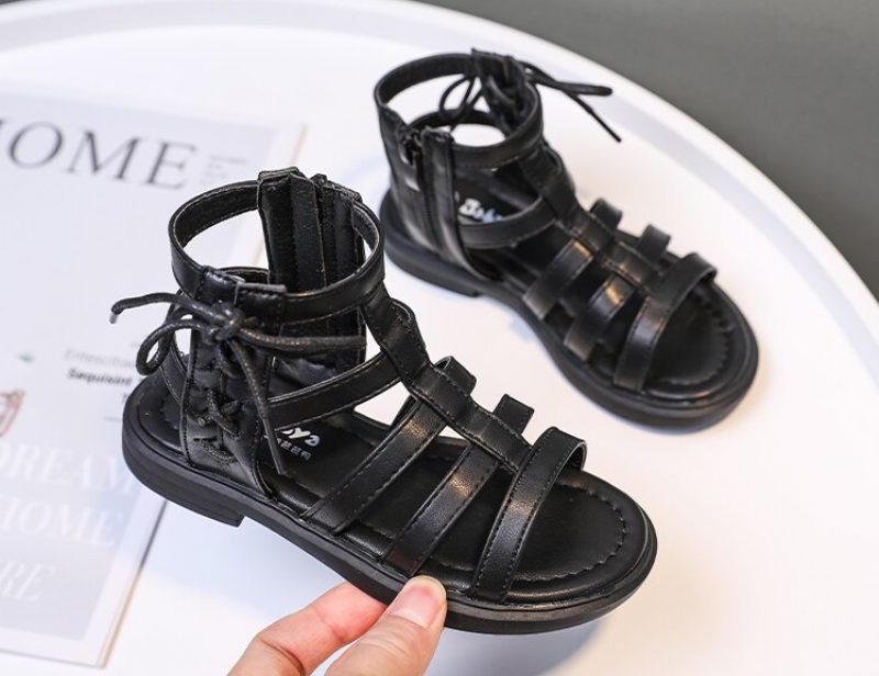 Mariangel Pigers Gladiator Sandal - Sort