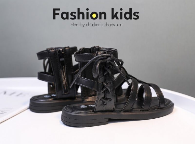 Mariangel Pigers Gladiator Sandal - Sort