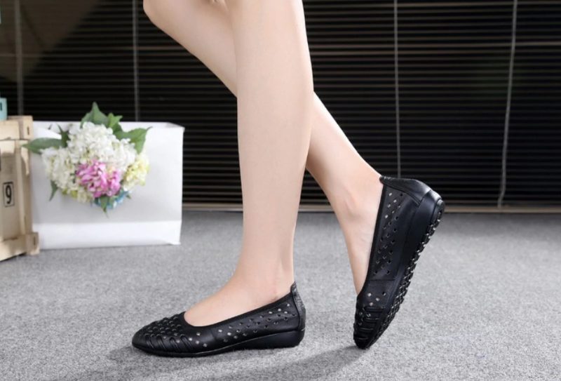 Marina Loafer Slip-on Sorte Sko Til Kvinder - Sort
