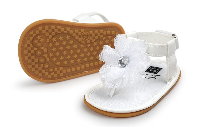 Marjorie Babypigers Afslappede Sandal - Hvid