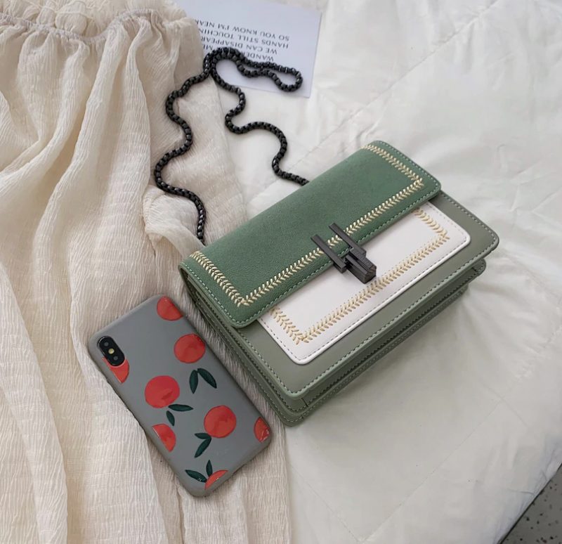 Marlene Håndtasker - 28941790-Grøn-20cm-x-14cm-x8cm