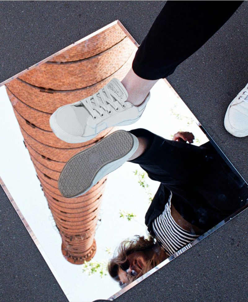 Marley Flad Sneaker I Læder Til Kvinder - Rød