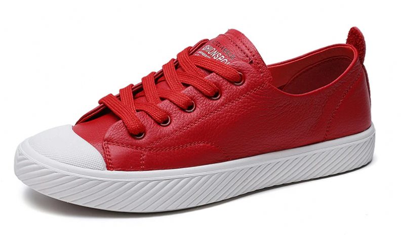 Marley Flad Sort Sneaker I Læder Til Kvinder - Sort
