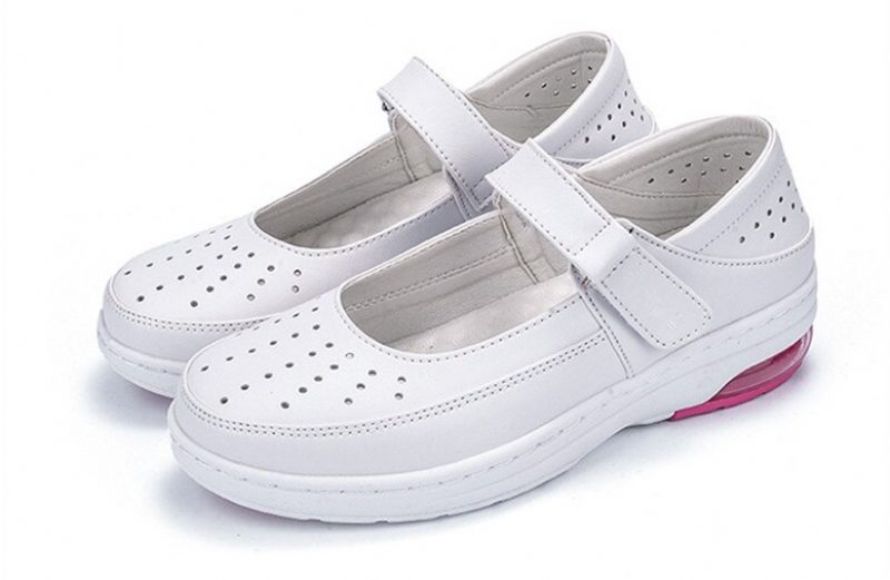 Martha Komfortable Slip-on Sko Til Sygeplejersker Til Kvinder - Hvid