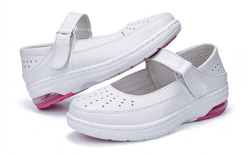 Martha Komfortable Slip-on Sko Til Sygeplejersker Til Kvinder - Hvid