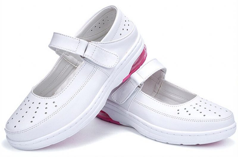 Martha Komfortable Slip-on Sko Til Sygeplejersker Til Kvinder - Hvid
