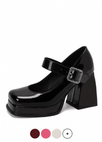 Mary Janes Pumps Til Kvinder Med Høje Hæle