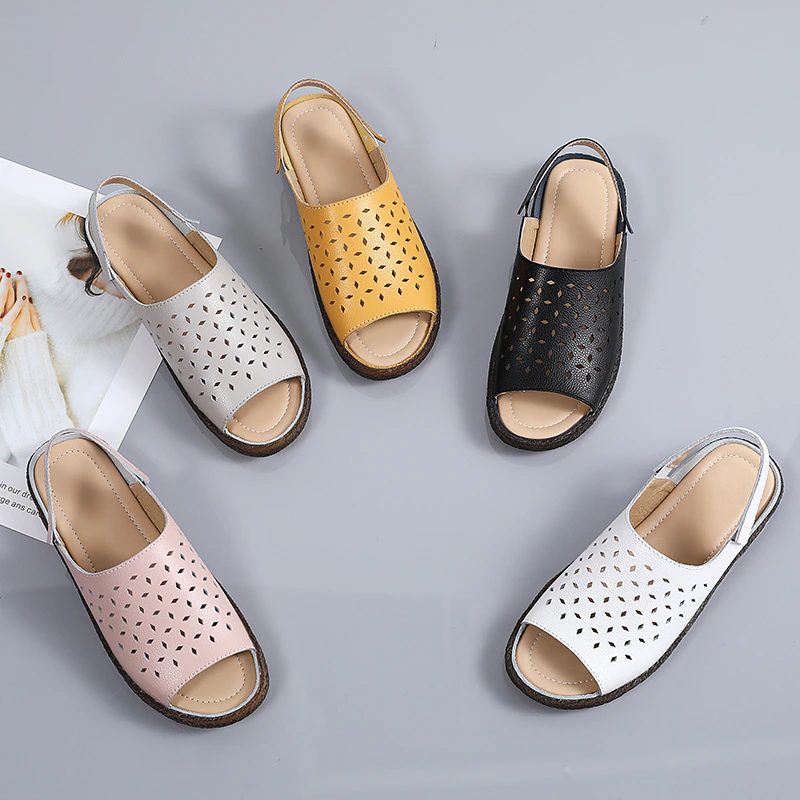 Mary Komfortabel Casual Sandal Til Kvinder - Gul