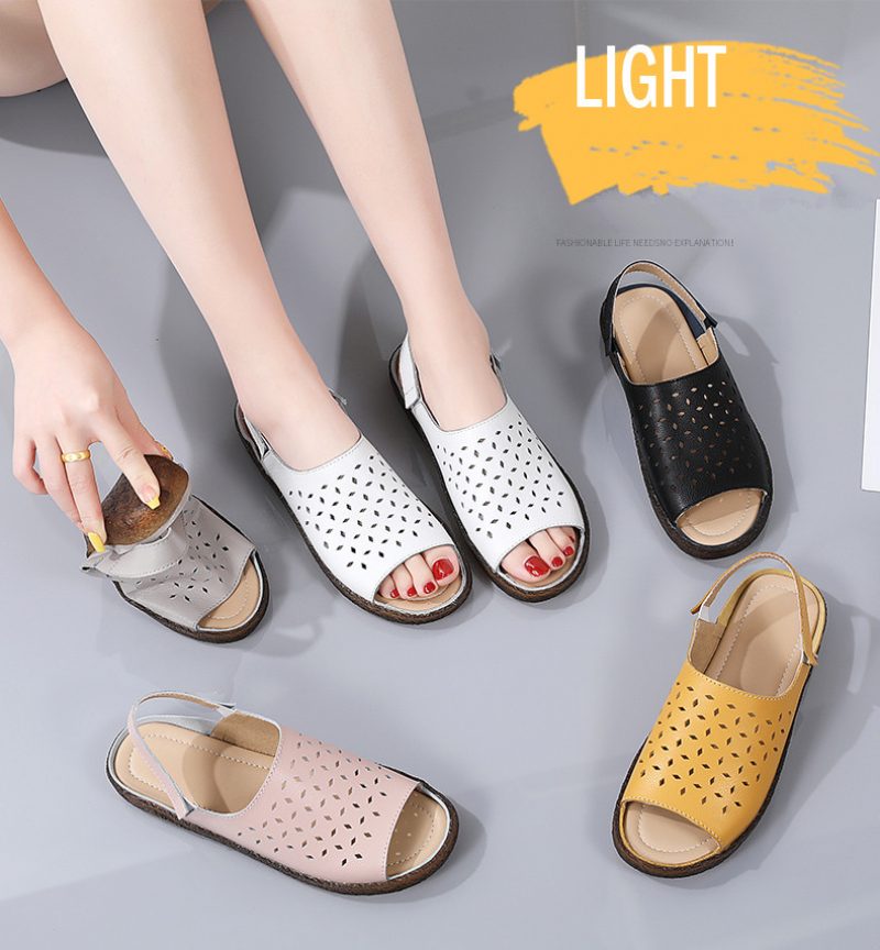 Mary Komfortabel Casual Sandal Til Kvinder - Gul