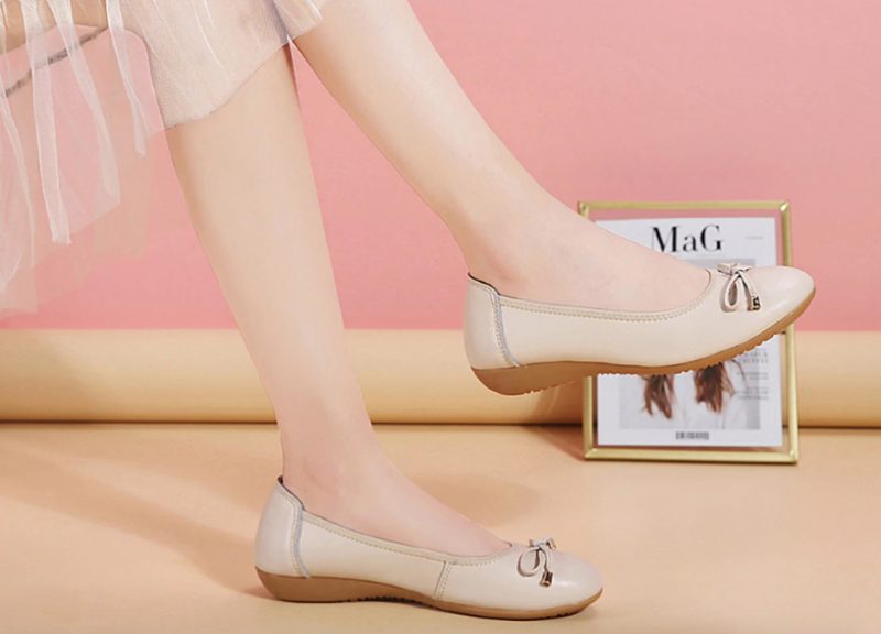 Masha Flade Sko Til Kvinder - Beige
