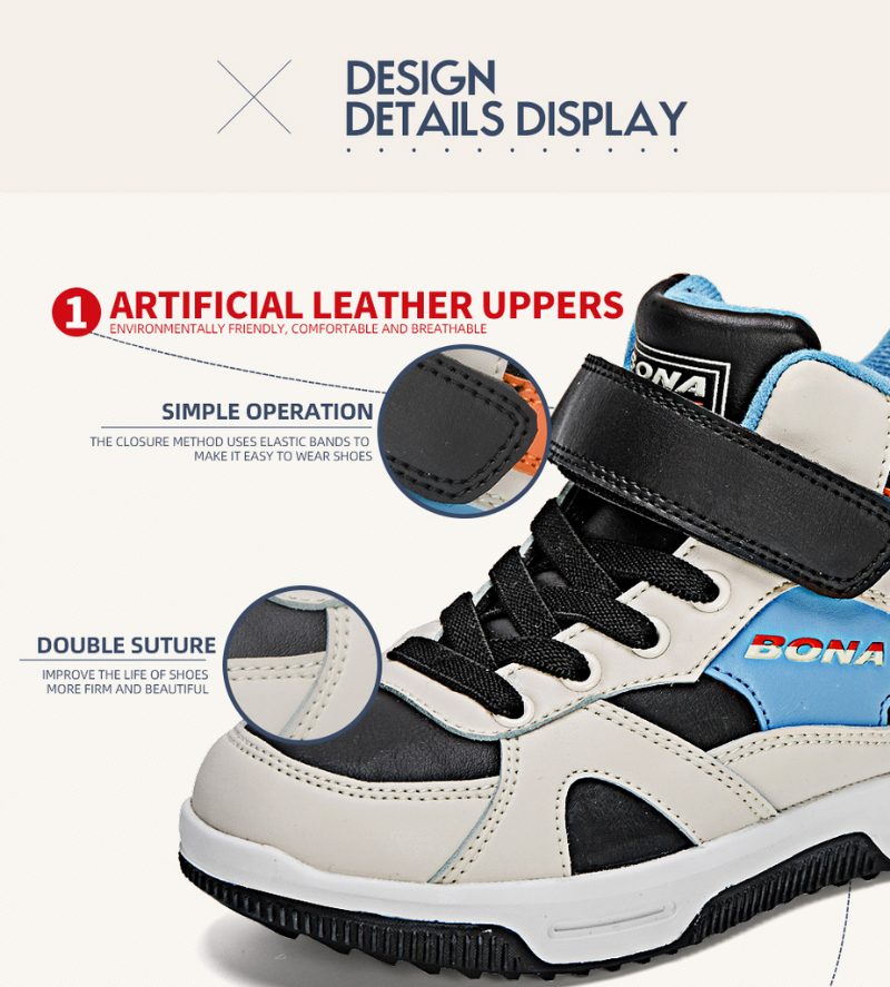 Matic High Top Sneaker Til Drenge - Blå