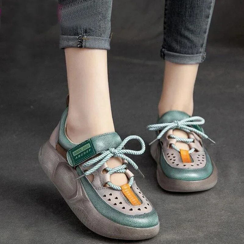 Matilde Sneakers Med Krog Til Kvinder - Grøn