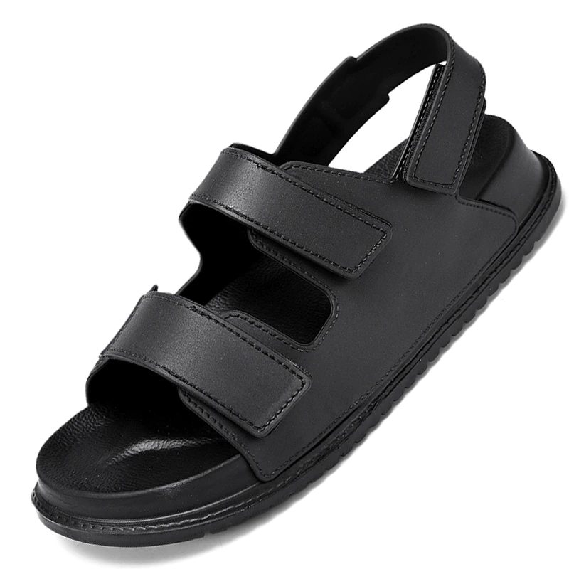 Matt Sandal Til Mænds Mode - Sort