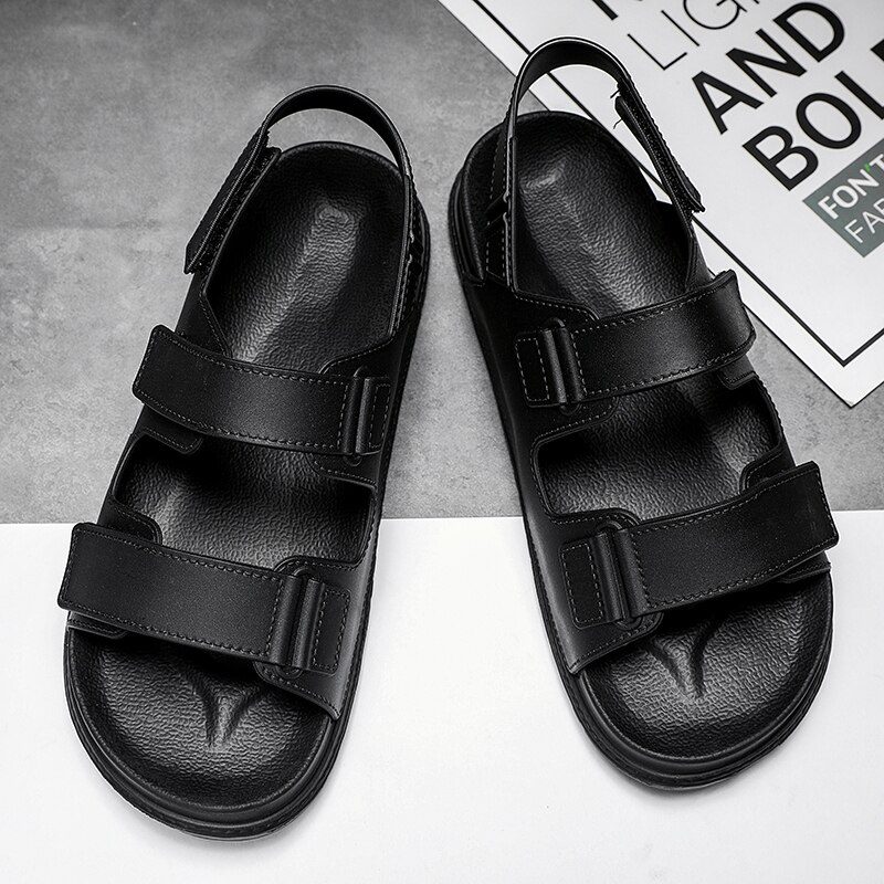 Matt Sandal Til Mænds Mode - Sort