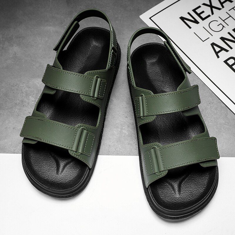 Matt Sandal Til Mænds Mode - Sort