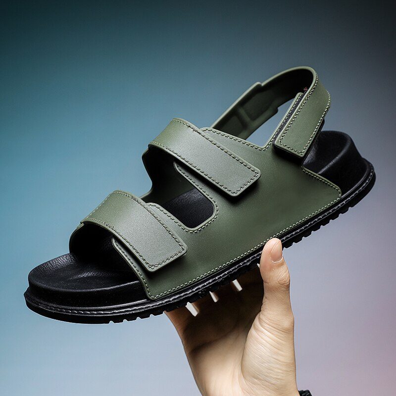 Matt Sandal Til Mænds Mode - Sort