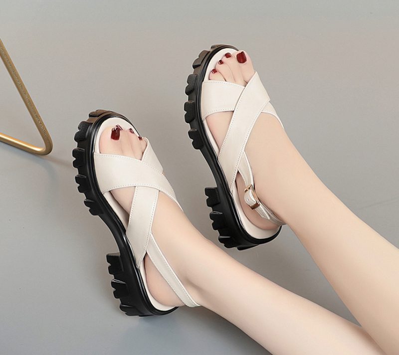 Mau Sandal Til Kvinder - Beige