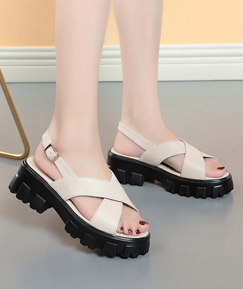 Mau Sandal Til Kvinder - Beige