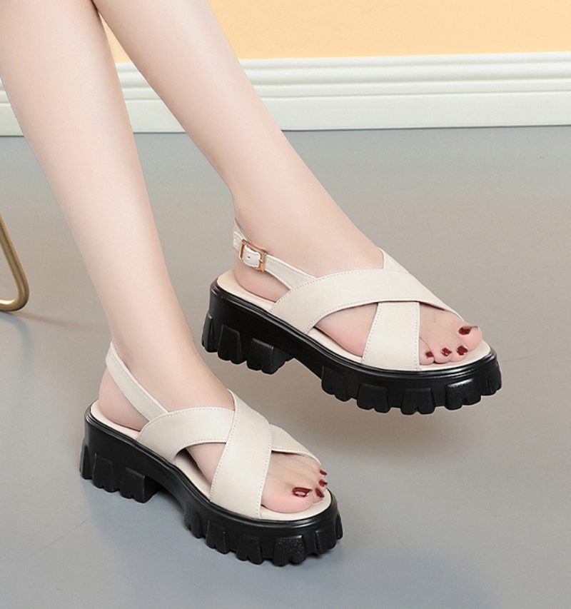 Mau Sandal Til Kvinder - Beige