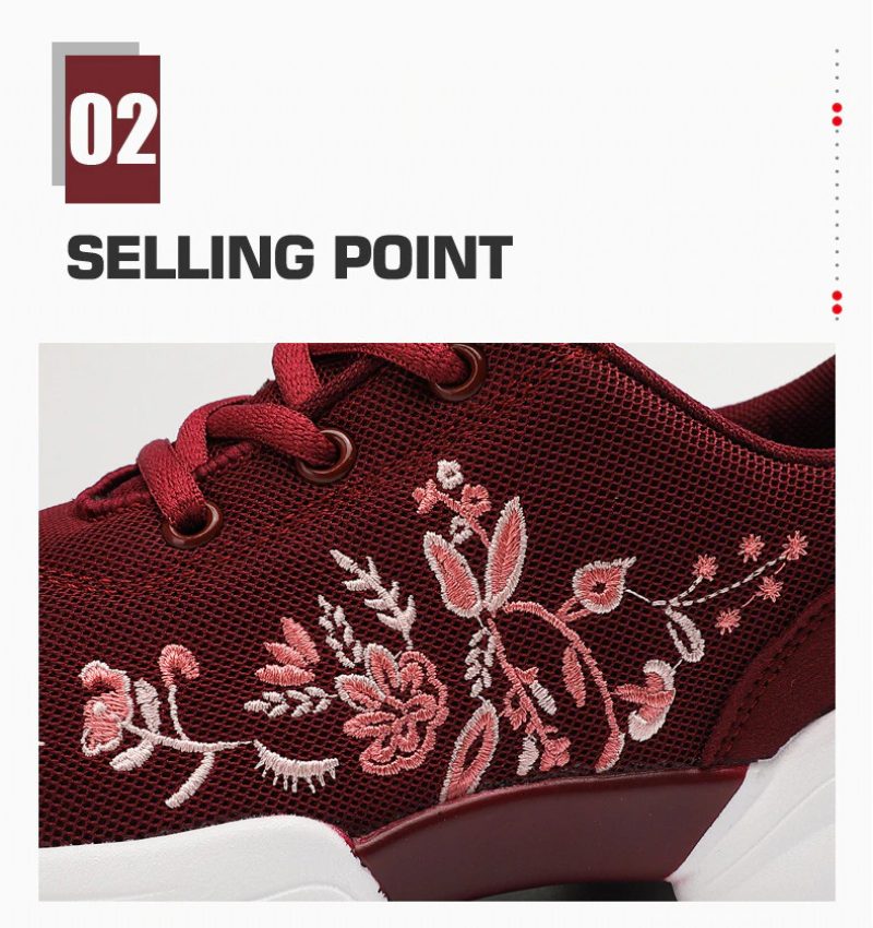 Mehdi Sneaker Til Kvinder Komfortable Åndbare Flade Sorte Sko Med Snørebånd - Sort