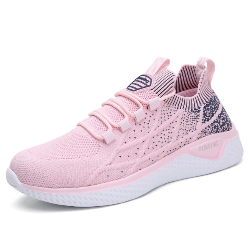Melgen Dame Sneaker Komfortabel Snøre-up - Pink