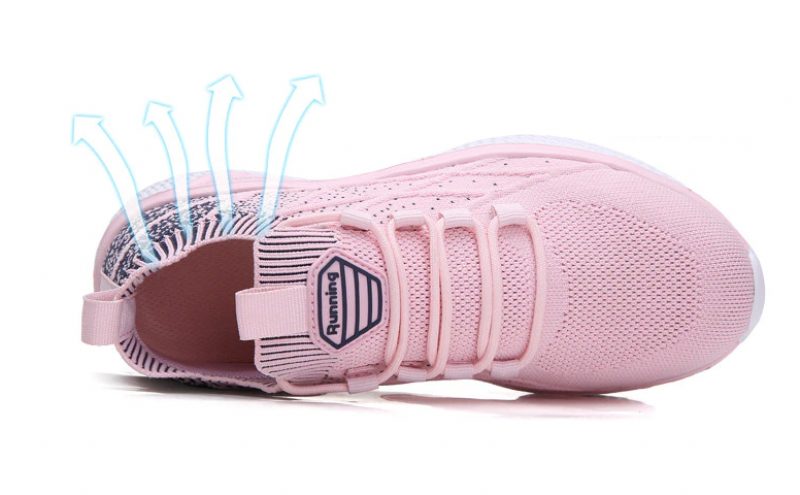 Melgen Dame Sneaker Komfortabel Snøre-up - Pink