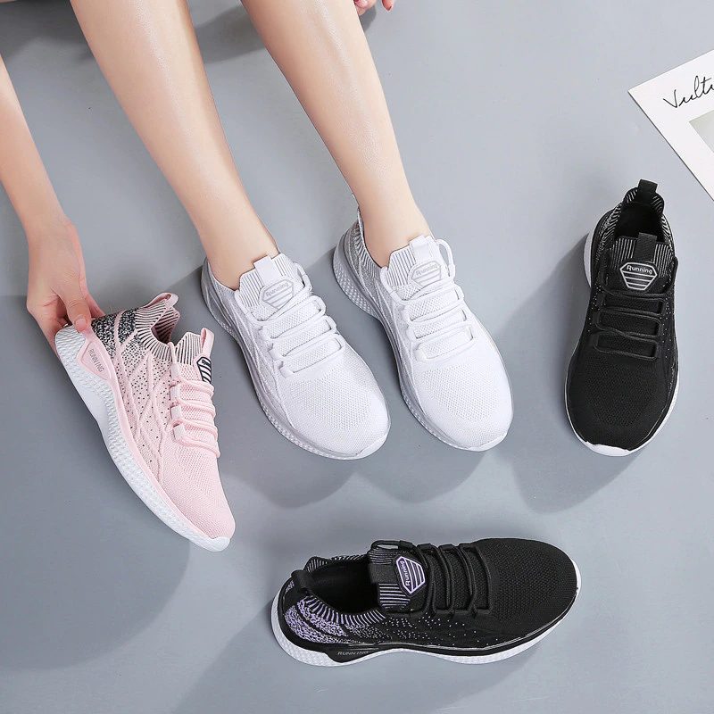 Melgen Dame Sneaker Komfortabel Snøre-up - Pink
