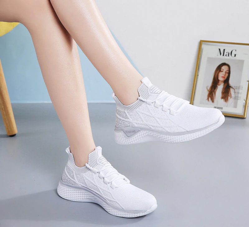 Melgen Dame Sneaker Komfortabel Snøre-up - Pink